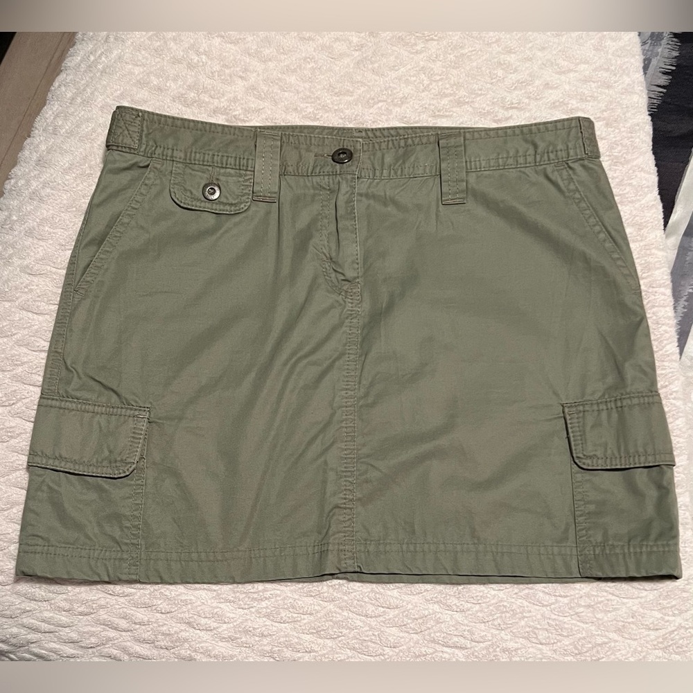 Olive Green Tommy Hilfiger Cargo Skirt